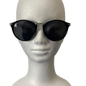 H&M Fashion Sunglasses Black with Silver Metal Nosepiece and Arms‎